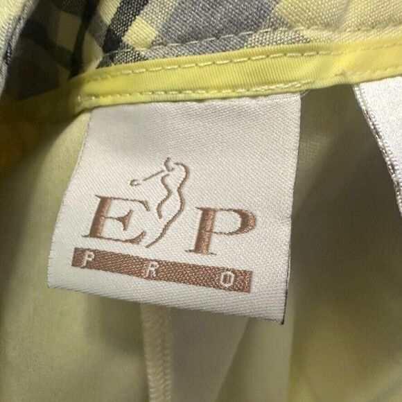 EP Pro Golf‎ Skort Skirt Womens 8 Yellow Plaid Pockets Lined Side Zip Pickleball - Picture 3 of 7